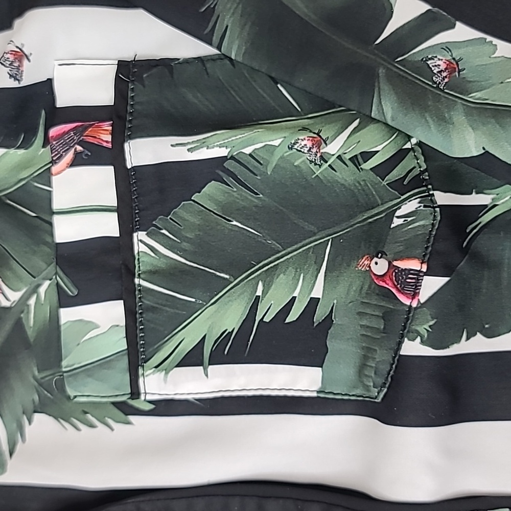 Revolve Plush Silky Stripe Jungle Pajama Set - NVR WORN - Picture 11 of 16